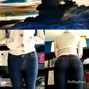 Faded Glory Boot Cut Dark Wash Jeans 16